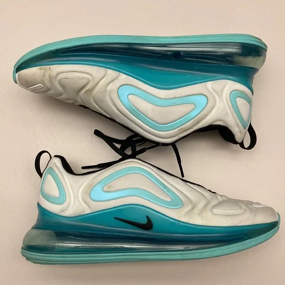 Nike Air Max 270 Shoes Womens Size 7Y AQ3196-101 White Aurora Teal - Picture 2 of 7